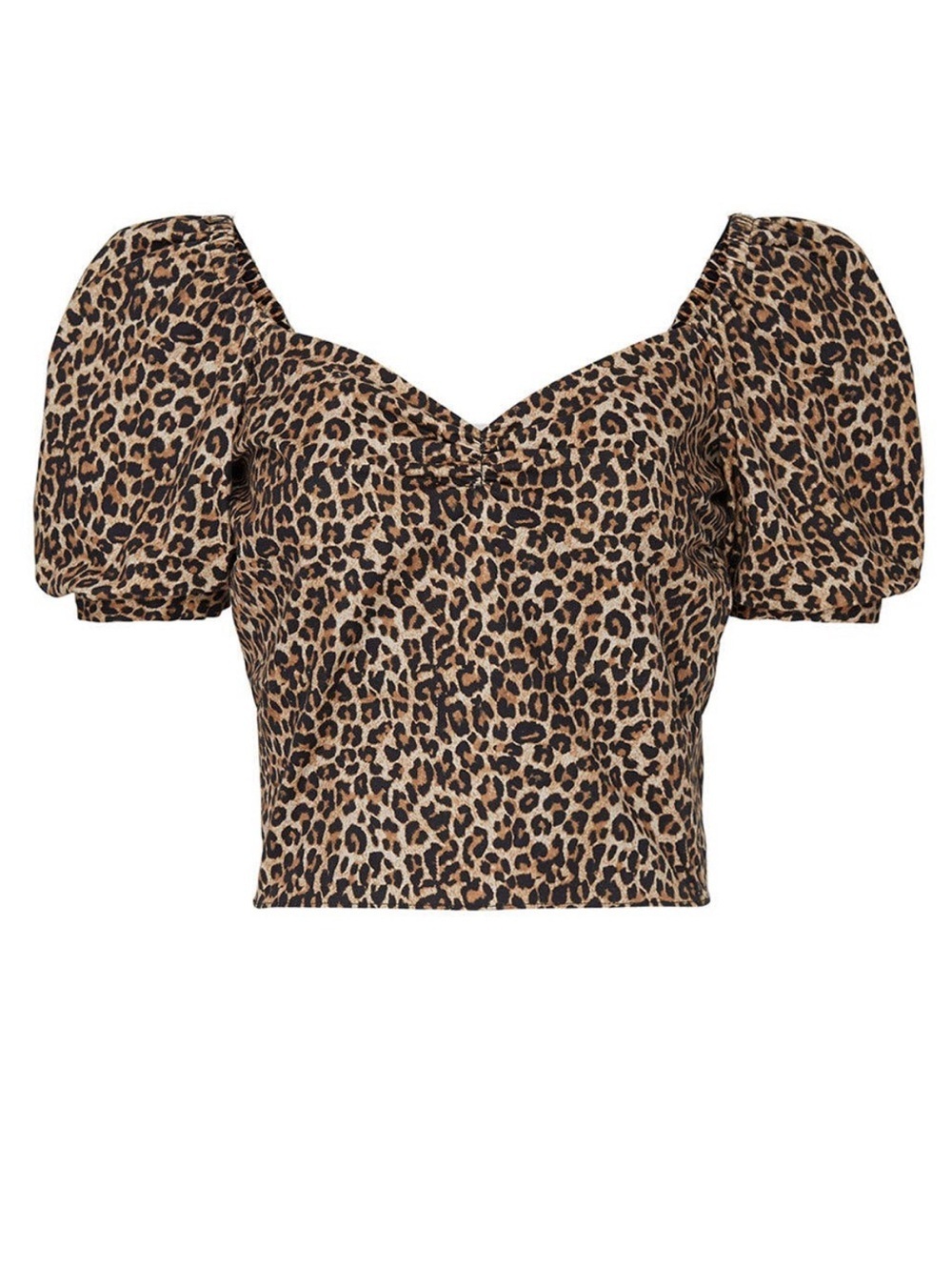 MARISSA WEBB CHEETAH PRINT SHORT SLEEVE WITH OPEN BACK TIE DETAIL